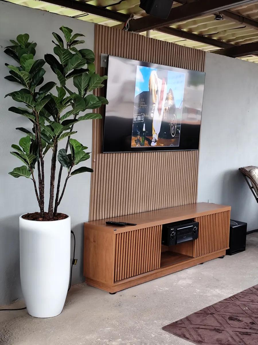 Plantas decorando a casa da Patrícia